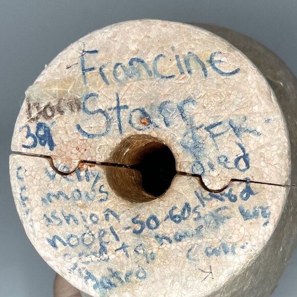 SOLD eBay Art Hand Painted Mannequin Head MCM Model Art Display Hat Wig Form - Picture 9 of 11